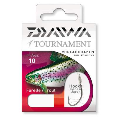 Daiwa Tournament Forellenhaken Gr. 4 60cm - Gr.4 - 0,25mm - 10Stück