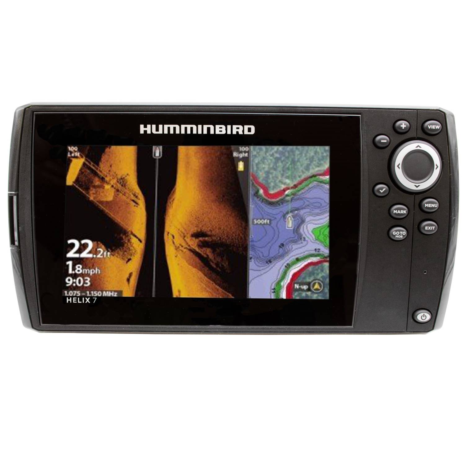 Humminbird Helix Chirp Mega Si Gps G Echolot Fishfinder Side Down