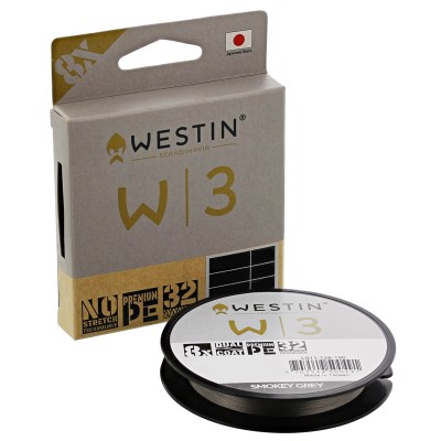 Westin W3 8 Braid Smokey Grey 150m - TK6,1kg - 0,148mm