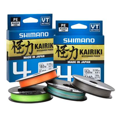Shimano Kairiki 4 150m - Steel Gray - 0,16mm - TK 8,1kg