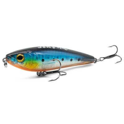 Senshu Longcast Jerk - Wobbler 9,5cm - blue-silver-orange - 23g - 1Stück