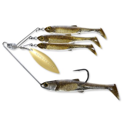 Live Target Baitball Spinner Rig - Spinnerbait M - 3/8oz I 11g - Dark Amber/Gold