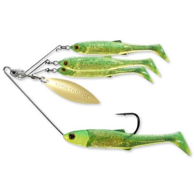 Live Target Baitball Spinner Rig - Spinnerbait M - 11g - Lime Chartreuse/Gold