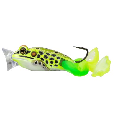 Live Target Ultimate Frog Popper Bait 63mm - Floro Green/Yellow