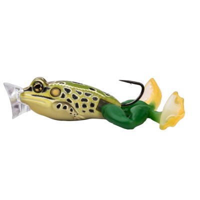 Live Target Ultimate Frog Popper Bait 63mm - Emerald/Brown