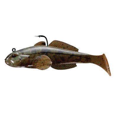 Live Target Goby Paddle Tail - Grundel 9cm - Brown/Pumpkin - 21g - 1 Stück