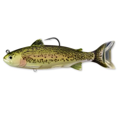 Live Target Trout Adult Swimbait 16,8cm - Olive/Red - 71g - 1 Stück