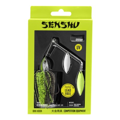 Senshu Bladed Punkz - Lead Free 21g - Green Pumpkin/Chartreuse