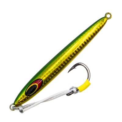 Speed- und Jigpilker "Single Assist Hook", 100g - Hot Green Sardine