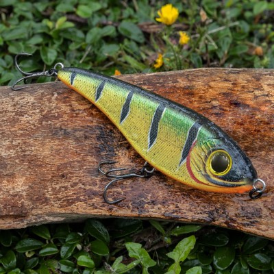 Senshu Butcher Jerk Jerkbait 6.8cm - Fire Perch - 9g - 1 Stück