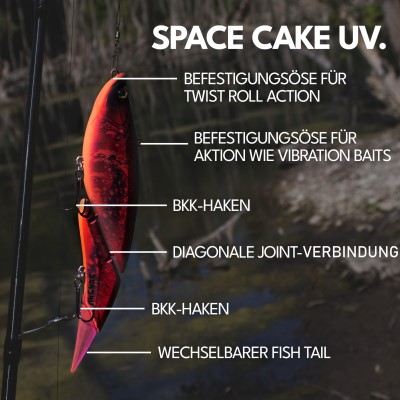 Senshu Van Gogh Swimbait 16cm - Space Cake UV