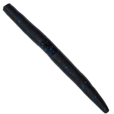 Senshu Ned Worm, 8 Stück -11cm - 6g - Blue Glitter Black