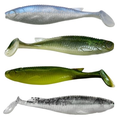 Senshu Real Roach Shad, 4 Stück - 10cm - 9g - Clear Water Mix