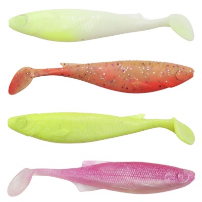 Senshu Real Roach Shad 4 Stück - 10cm - 9g - Dark Water Mix