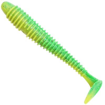 Team Deep Sea Seaworm Jr. 5 Stück - 12cm - 12g - Lime Yellow