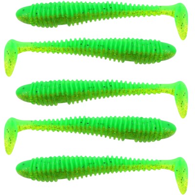 Team Deep Sea Seaworm Jr. 5 Stück - 12cm - 12g - Tropical Green