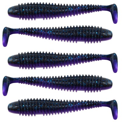 Team Deep Sea Seaworm Jr. 5 Stück - 12cm - 12g - Night Purple