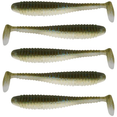 Team Deep Sea Seaworm Jr. 5 Stück - 12cm - 12g - Dark Green Smoke