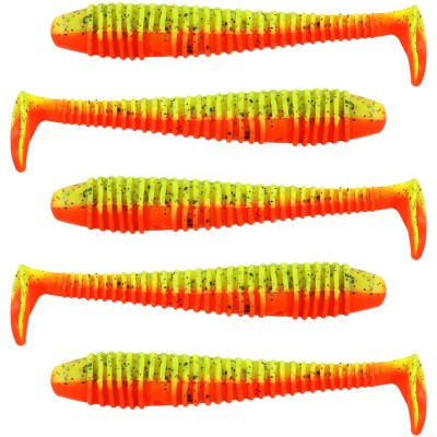 Team Deep Sea Seaworm Jr., 5 Stück - 12cm - 12g - Yellow Tomato