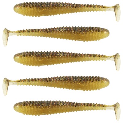 Team Deep Sea Seaworm Jr. 5 Stück - 12cm - 12g - Gold Rush