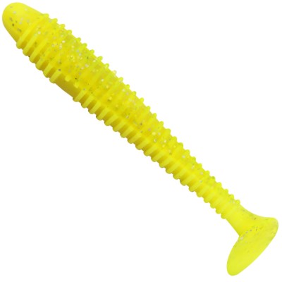 Team Deep Sea Seaworm Jr. 5 Stück - 12cm - 12g - Yellow Glitter