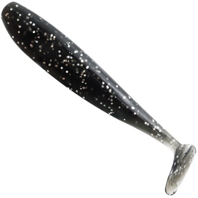 Senshu Killer Shad - Gummifisch 4 Stück - 15cm - Black Glitter