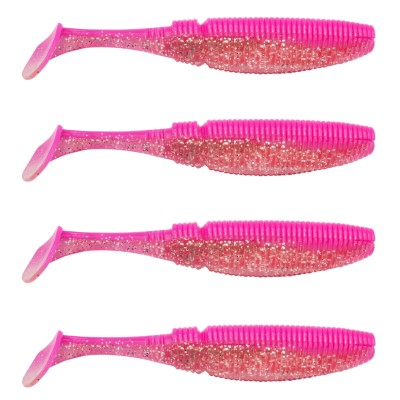 Pink Clear Silver Glitter