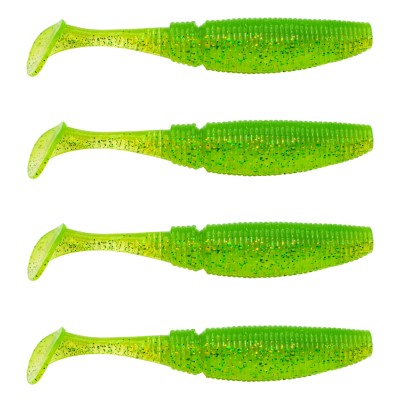 Transparent Green Back Glitter