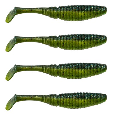 Yellow Green Dark Back Glitter