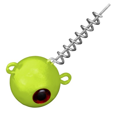 Team Deep Sea Screw-In Head UV + 6x Sea Worm 15cm, 150g - Yellow-Glow