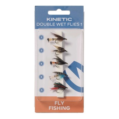 Kinetic Double Wet Flies 1 - Doppelte Nassfliegen 1 5 Stk.