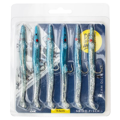 Dein Lieblingsangler DLA Sbiro-Fisch, Azul Blanco - 11,5cm