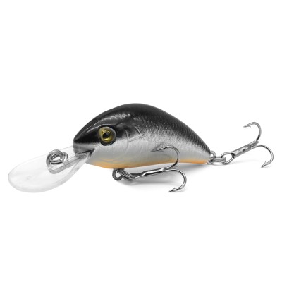 Troutlook Baby Minnow - Crankbait 4cm - silver black - 3g - 1Stück