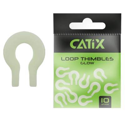 Catix Loop Thimbles Schlaufen-Schützer white/glow - 10Stück - Gr.S
