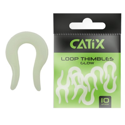 Catix Loop Thimbles Schlaufen-Schützer white/glow - 10Stück - Gr.L