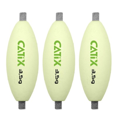 Catix Mini U-Float Unterwasserpose 3,5g - weiß - 3Stück