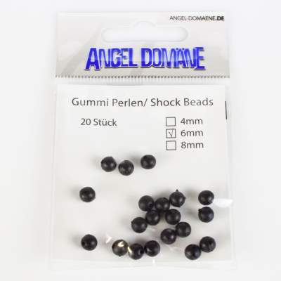 Angel Domäne Gummi Perlen (Shock Beads), 6mm - 20Stück