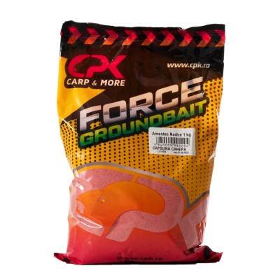 CPK Force Groundbait, 1Kg - Erdbeerde & Hanf