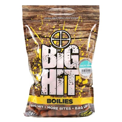 Crafty Catcher Big Hit Boilies incl. Matching Pop-Ups 15mm - Salty Tuna - 1kg