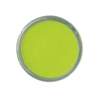 Berkley PowerBait® Natural Glitter Trout Dough - Forellenteig Cheese Chartreuse Glitter - Cheese - 50g