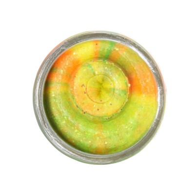 Berkley PowerBait® Natural Glitter Trout Dough - Forellenteig Rainbow Glitter - Garlic - 50g