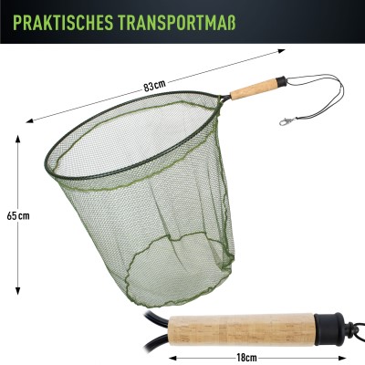 Fishdream Meerforellenkescher Corkline XL mit Korkgriff