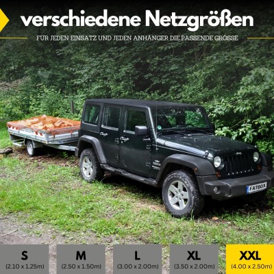 Fatbox Anhängernetz XXL - 4,00 x 2,50 m