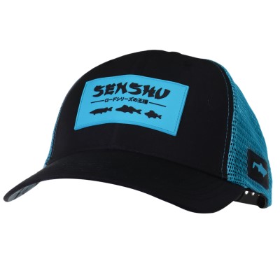 Senshu Trucker Cap Spinfisher Angler-Kappe black/türkis - uni size