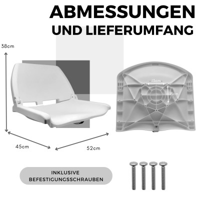 Waterside Captain Deluxe Allwetter Bootssitz (Boat Seat)