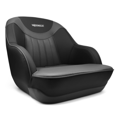 Waterside Captain Tourer Seat Dark Series - Bootssitz, charcoal-black