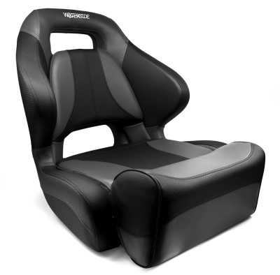 Waterside Captain Race Seat Dark Series - Bootssitz, charcoal-black