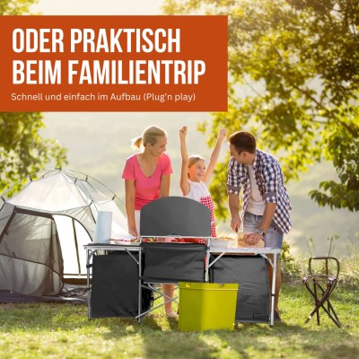 NAYVER Campingküche mit Zubehör