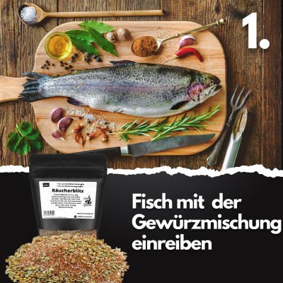 Eversmoke Räucherset Tischräucherofen Starter Bundle M (Ofen, Räuchermehl, Räucherblitz,2xBrennpaste)