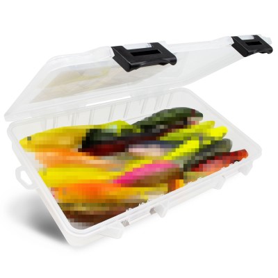 Hecht & Big Bait Shad-Set inkl. Plano Open-Compartment StowAway® 3700™ - Gummifische